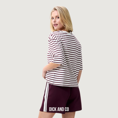 Loose fit striped t-shirt