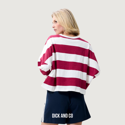 Oversized bold striped t-shirt