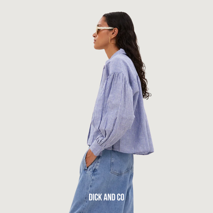 Sarah Short Linen Blouse