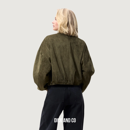 Faux suede jacket