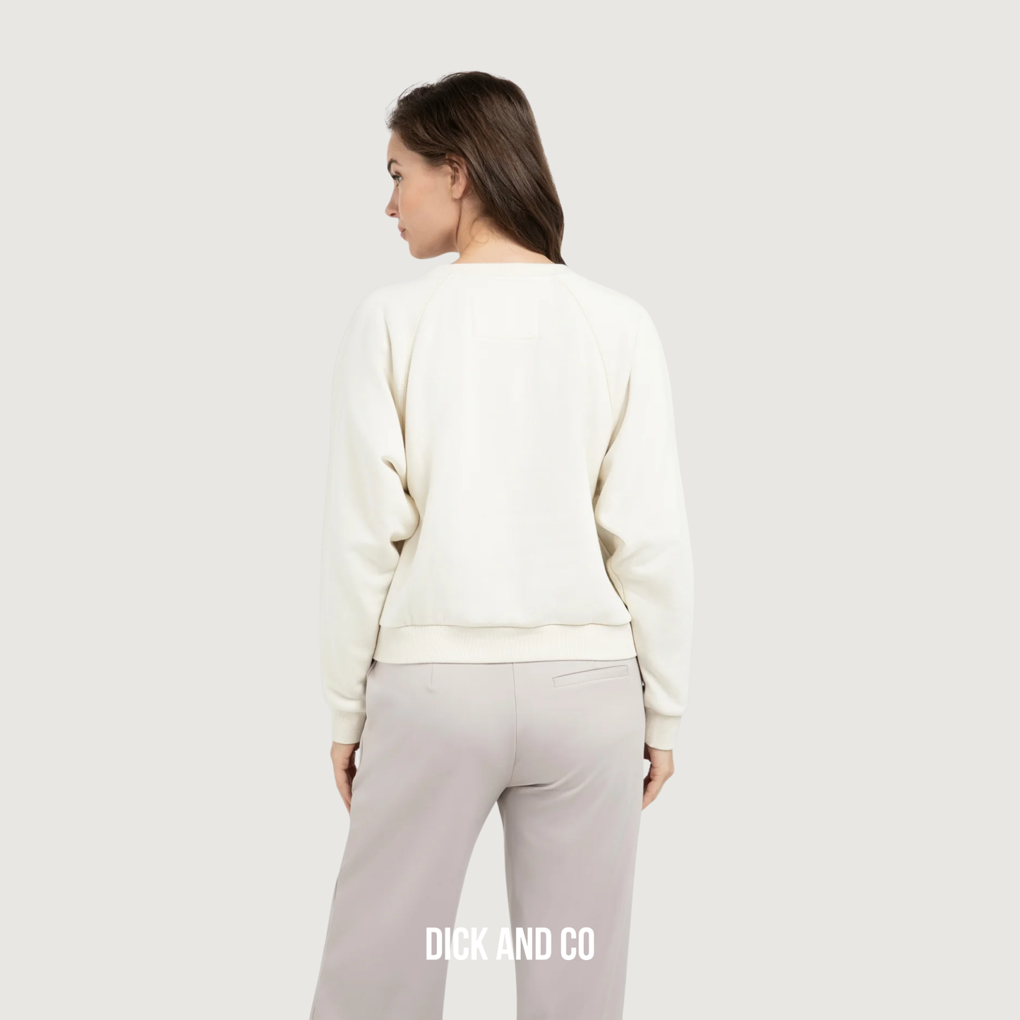 Sweater met V-hals en geribde boorden