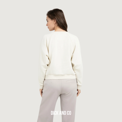 Sweater met V-hals en geribde boorden