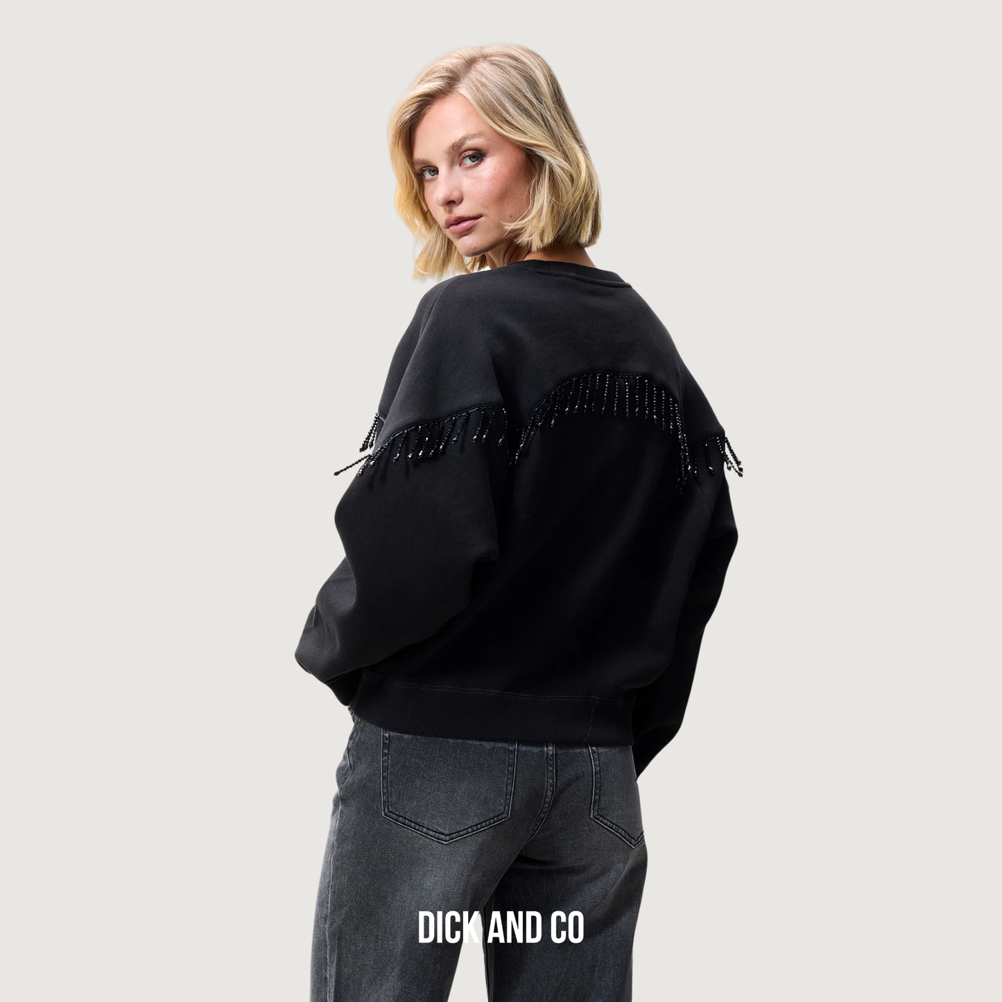 Sweater met kralenfringes (2504020609)