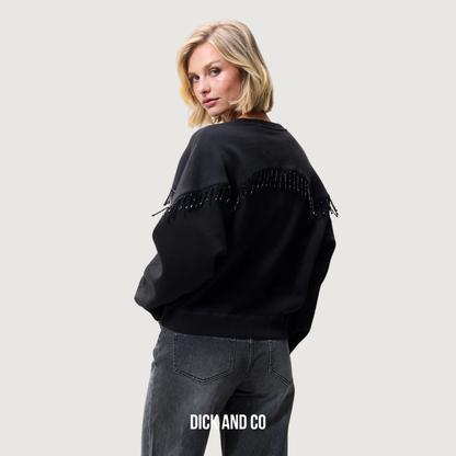 Sweater met kralenfringes (2504020609)