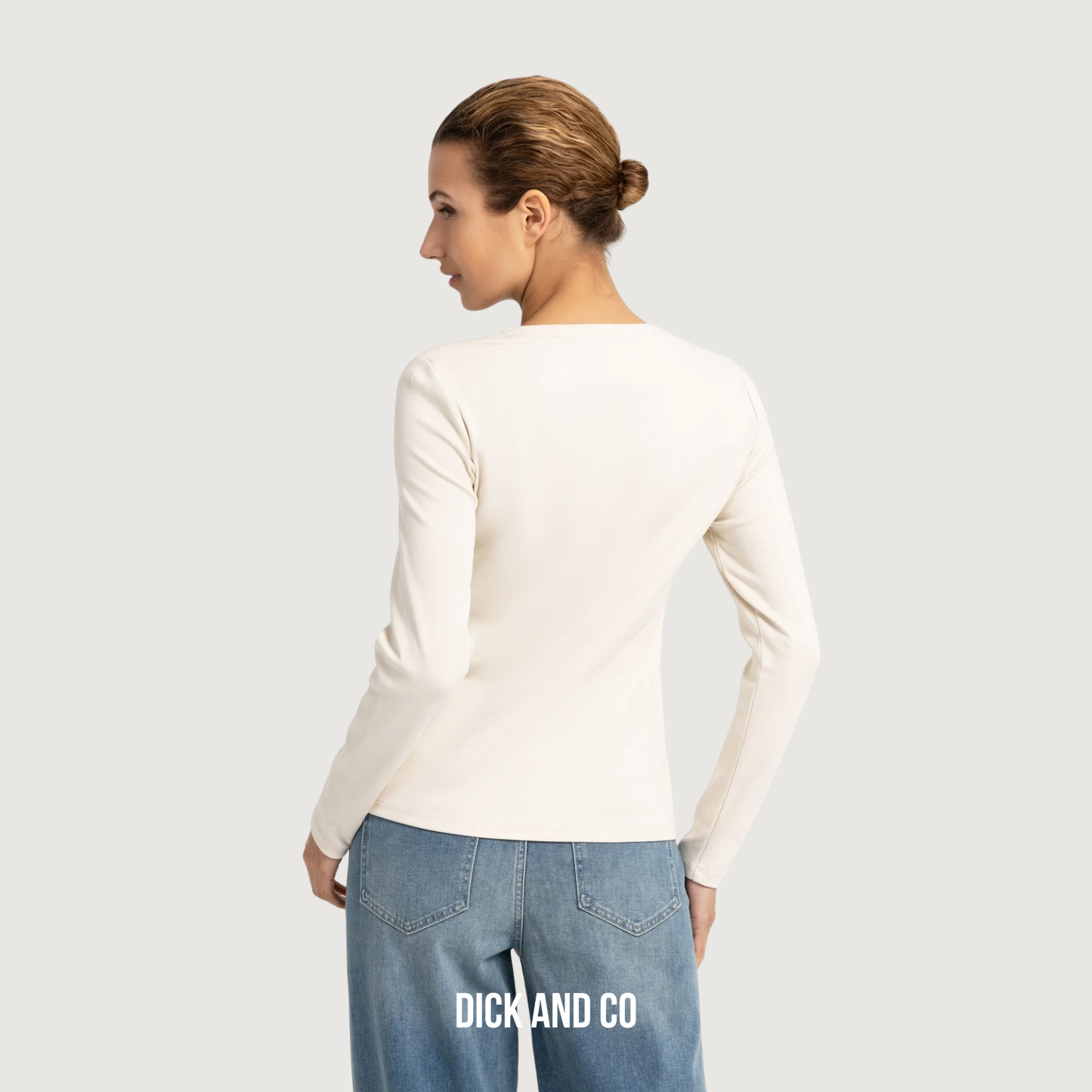 Shirt met ronde hals