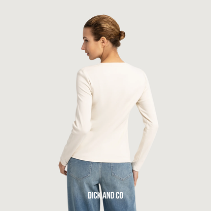 Shirt met ronde hals