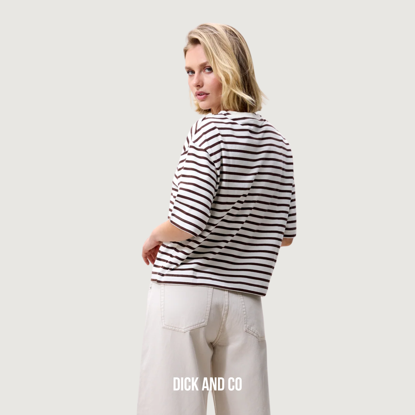 Loose fit striped t-shirt
