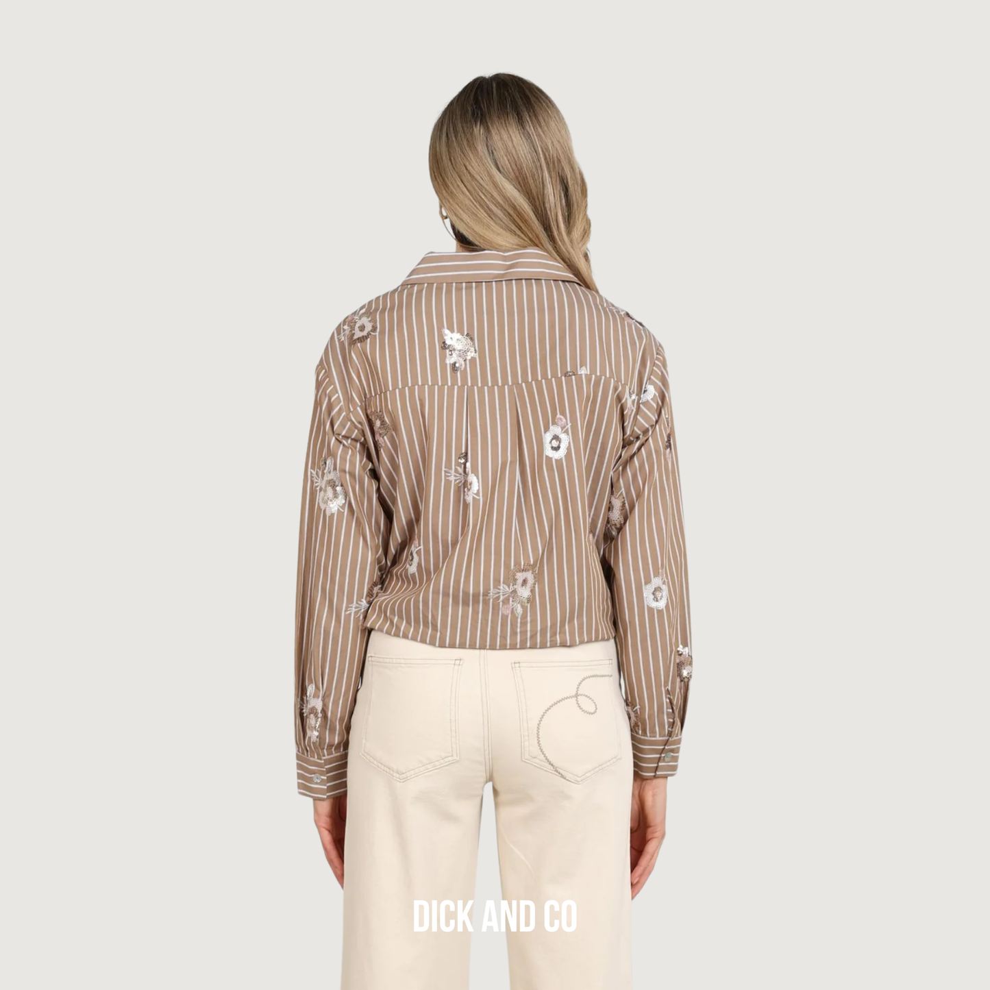Newport blouse Stripe Flower