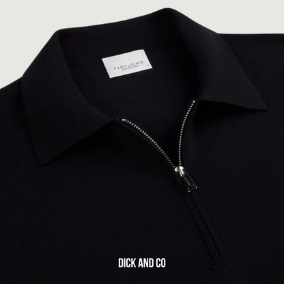 Basic polo half zip (Ppwj30012E)