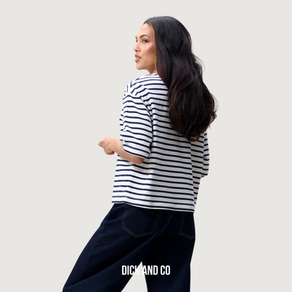 Loose fit striped t-shirt