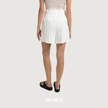 Bermuda met hoge taille en cargozakken