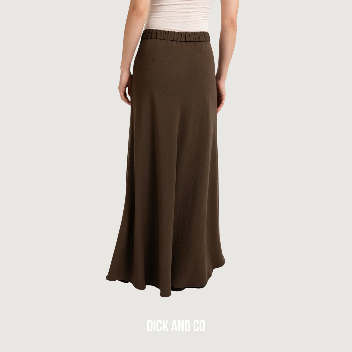 Maxi rok met elastische taille