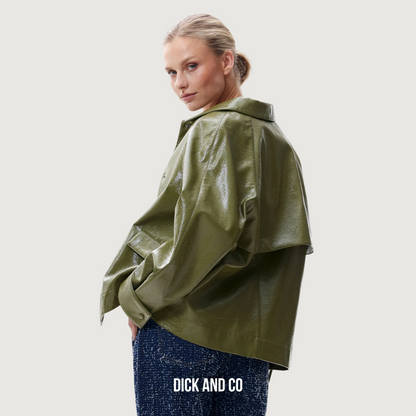 Vegan leather jas (2503022405)