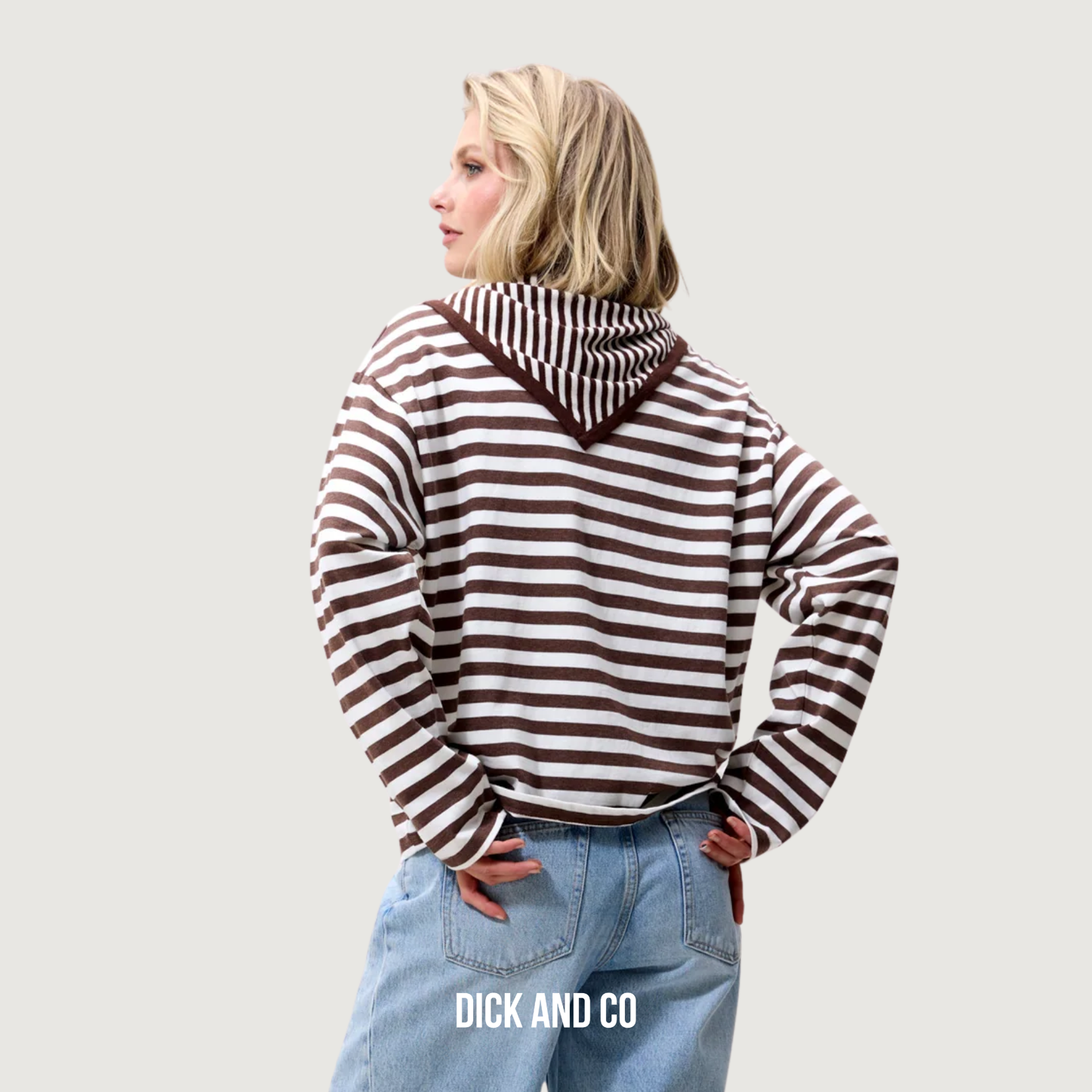 Striped triangle scarf