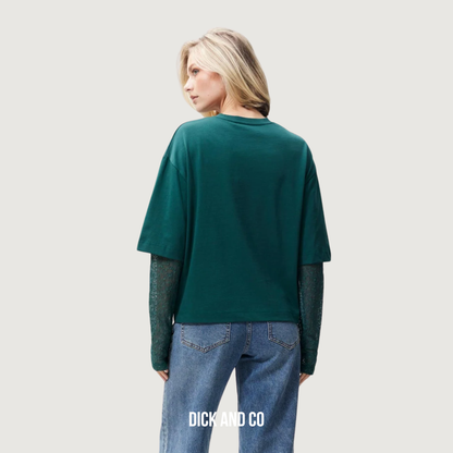 T-shirt met lange kanten mouw