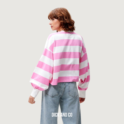Oversized gestreepte long sleeve