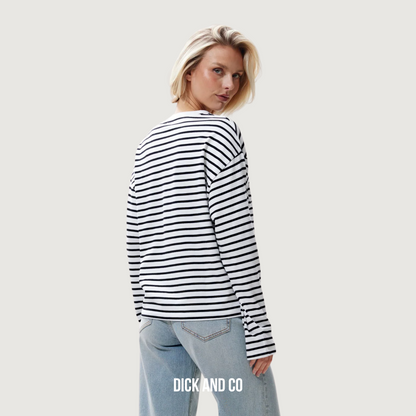 Relaxed Striped Long Sleeve