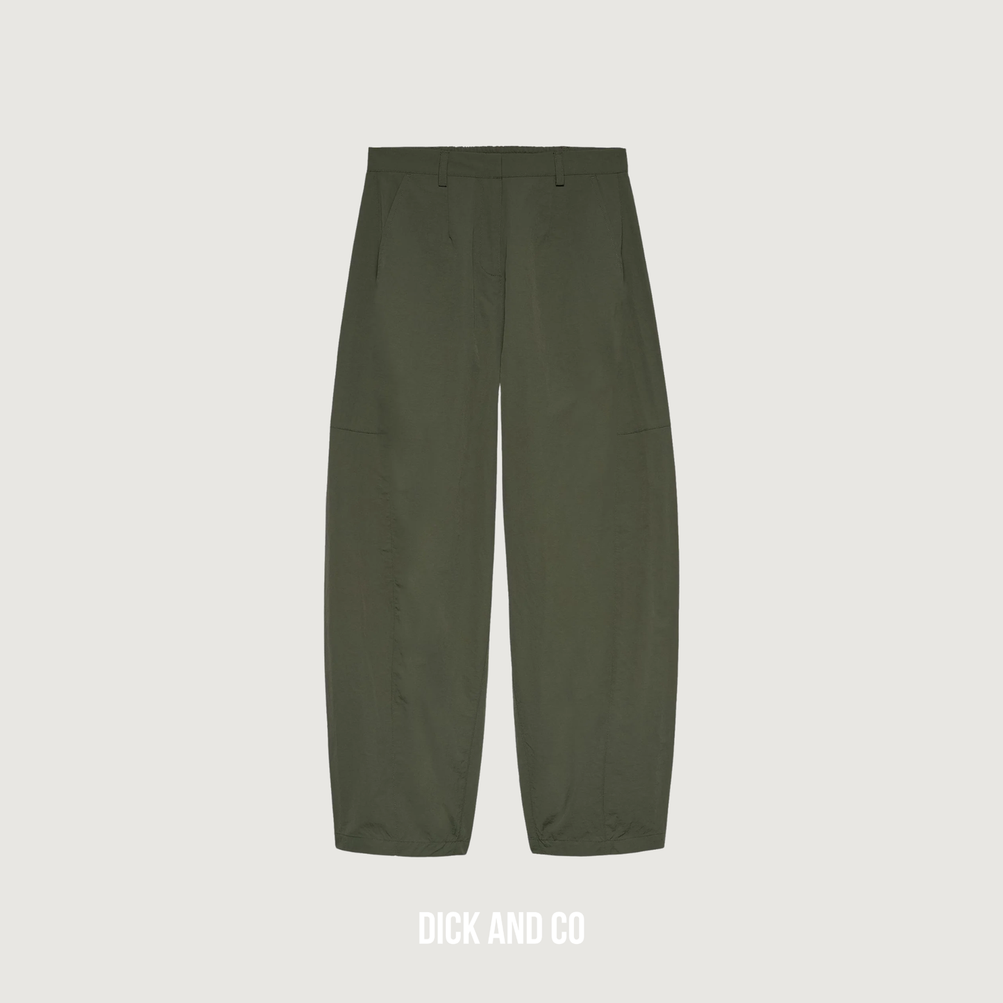 Barrel shaped trousers