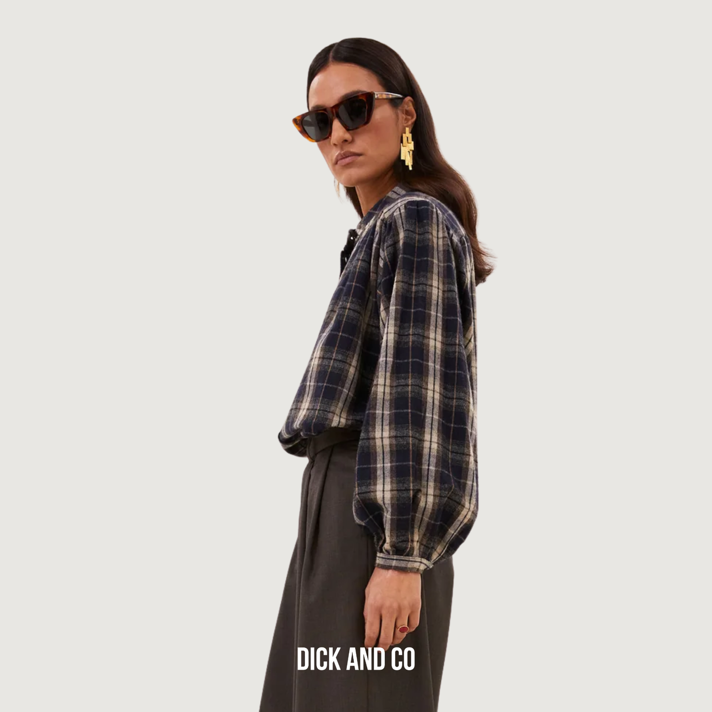 Jagger Check Blouse