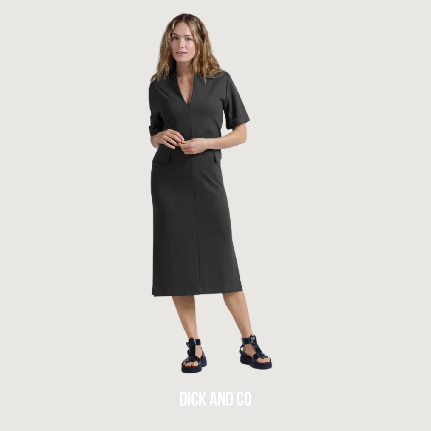 Jersey midi-jurk (01-609167-503)