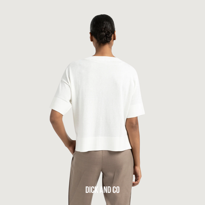 Oversized fijngebreid vest (01-010112-507)