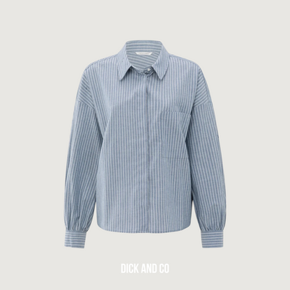 Gestreepte blouse (01-201178-508)