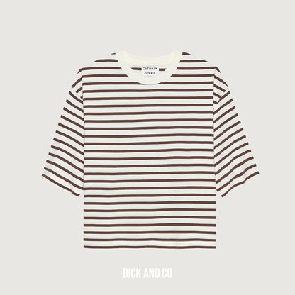 Loose fit striped t-shirt