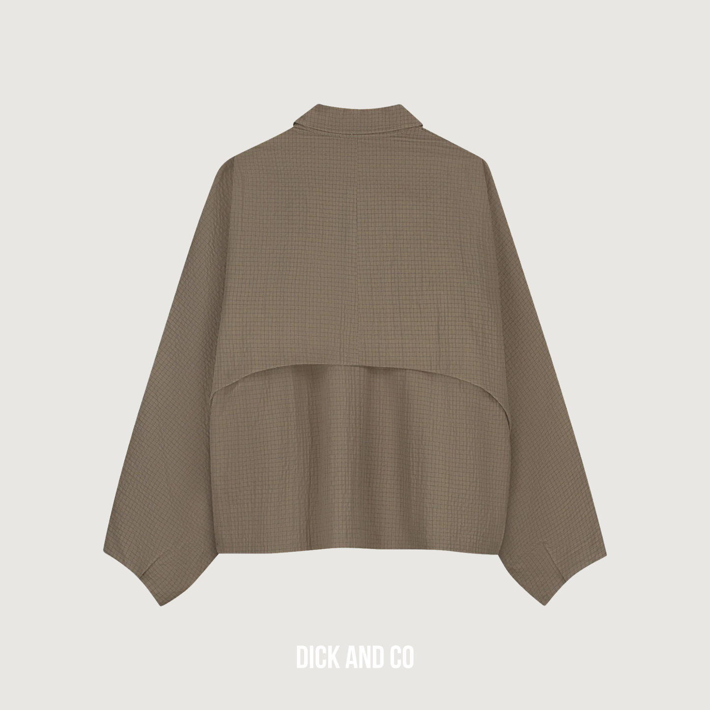 Check cape jacket