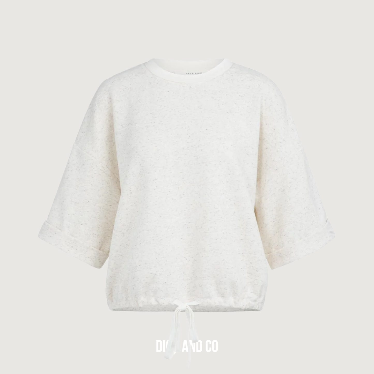 Sweater met omgeslagen mouwen