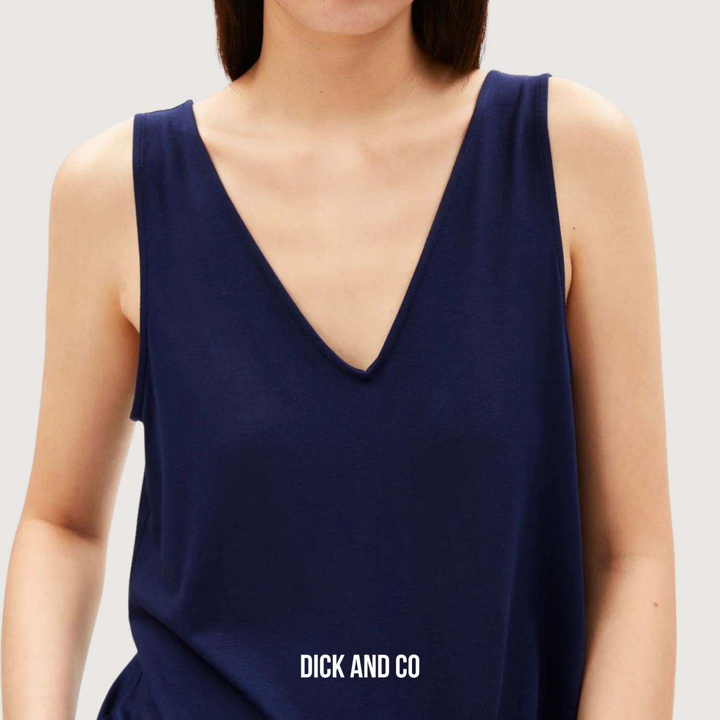 Jersey Top met V-Hals