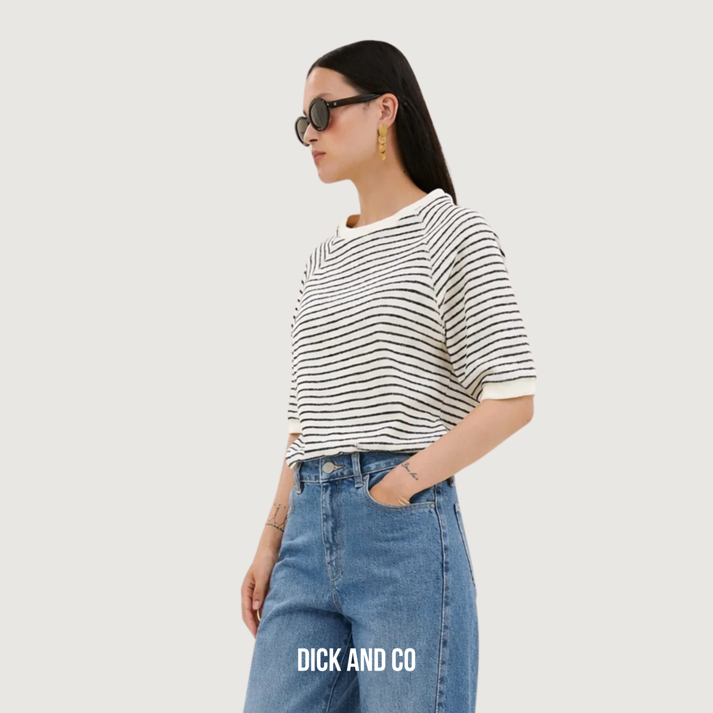 Neva Heavy Jersey Stripe top
