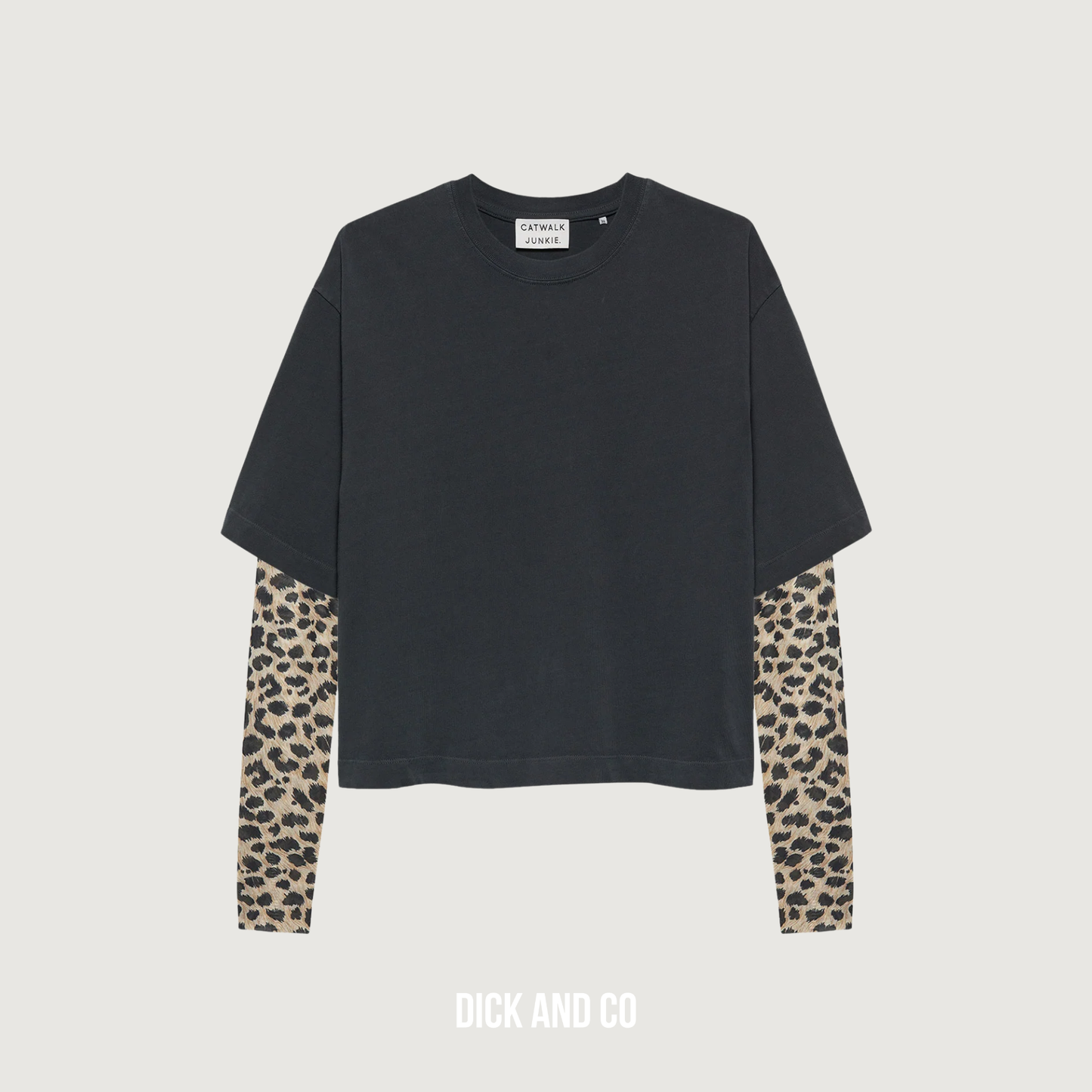 T-shirt met mesh long sleeves