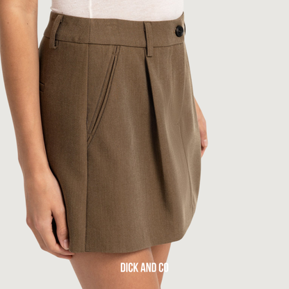 Mini skort met plooidetail