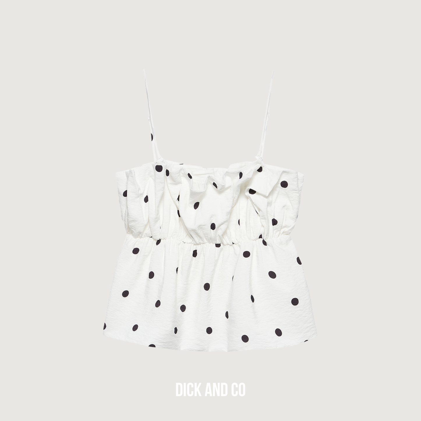 Dotted spaghetti top