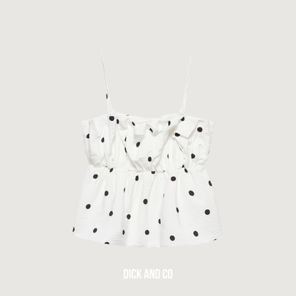 Dotted spaghetti top