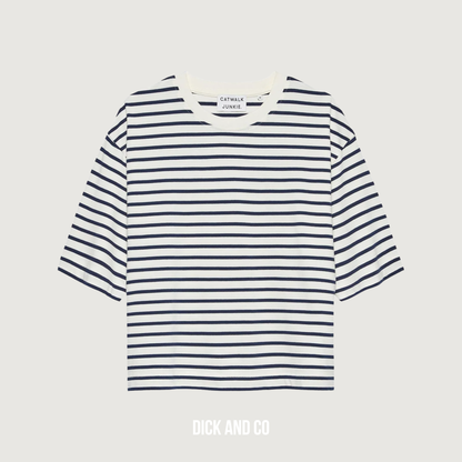 Loose fit striped t-shirt