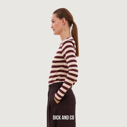 Basic ls big stripe top