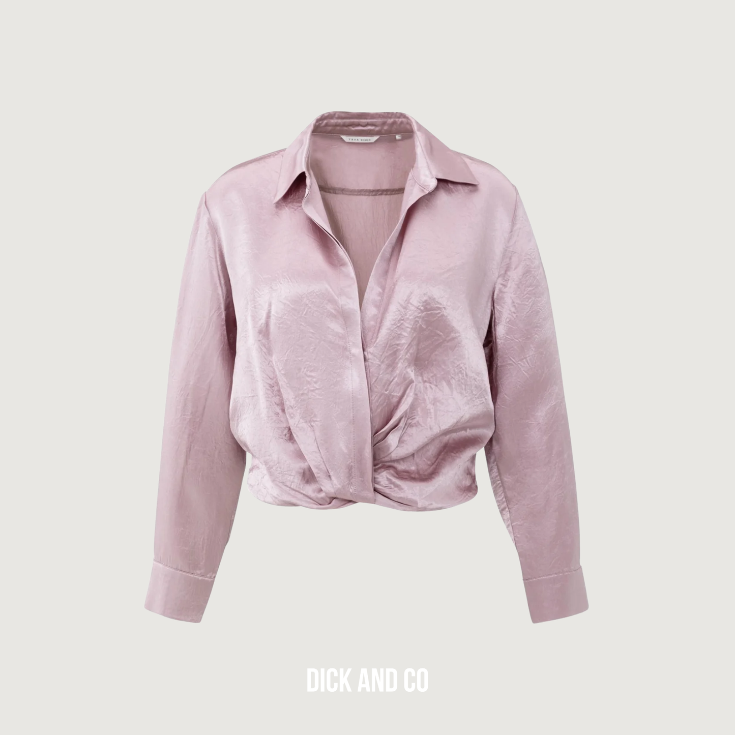 Cropped satijnen blouse (01-201186-511)