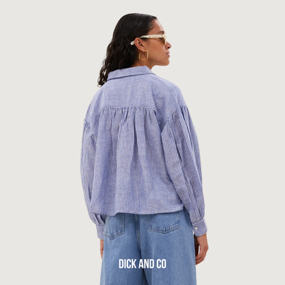 Sarah Short Linen Blouse