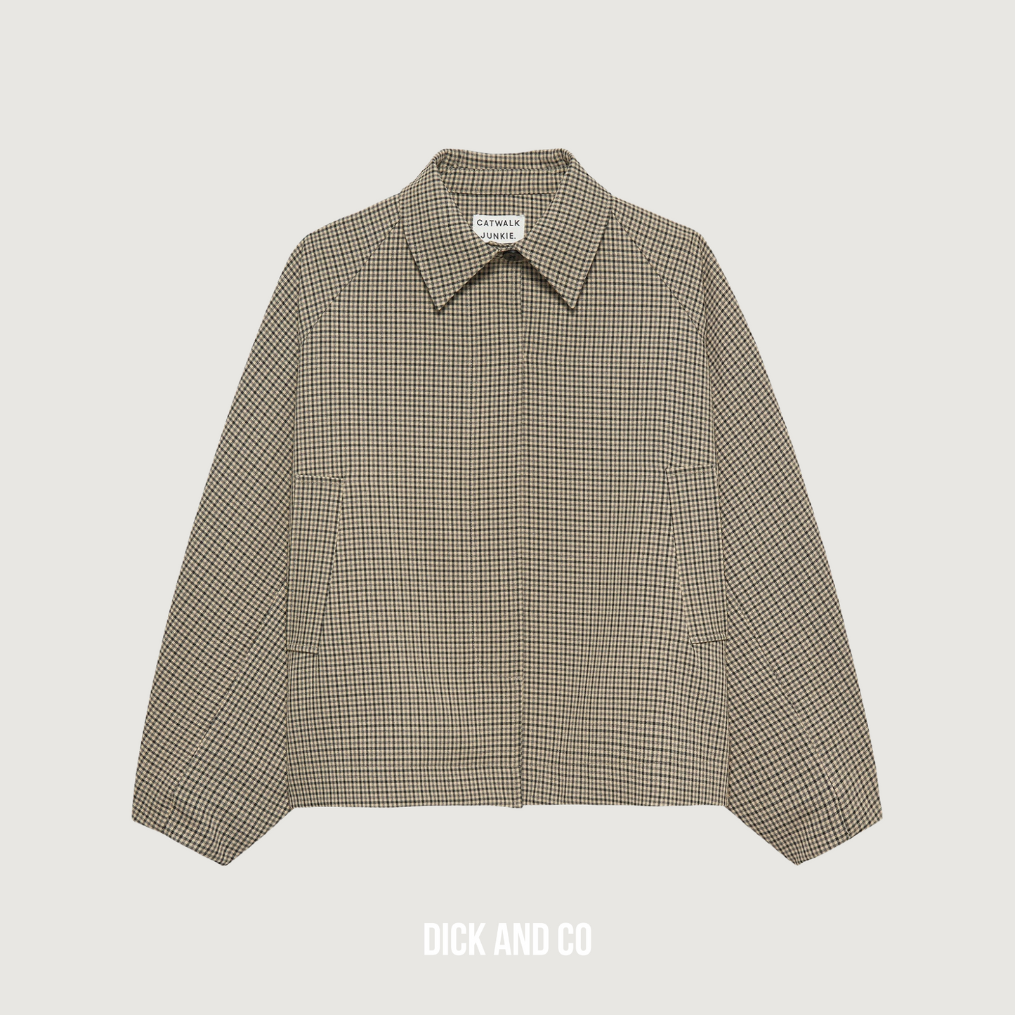 Check cape jacket (2504022410)