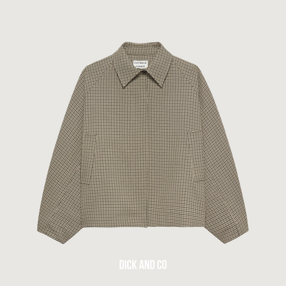 Check cape jacket (2504022410)