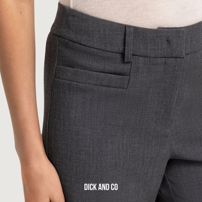 Geweven pantalon met rechte pijpen