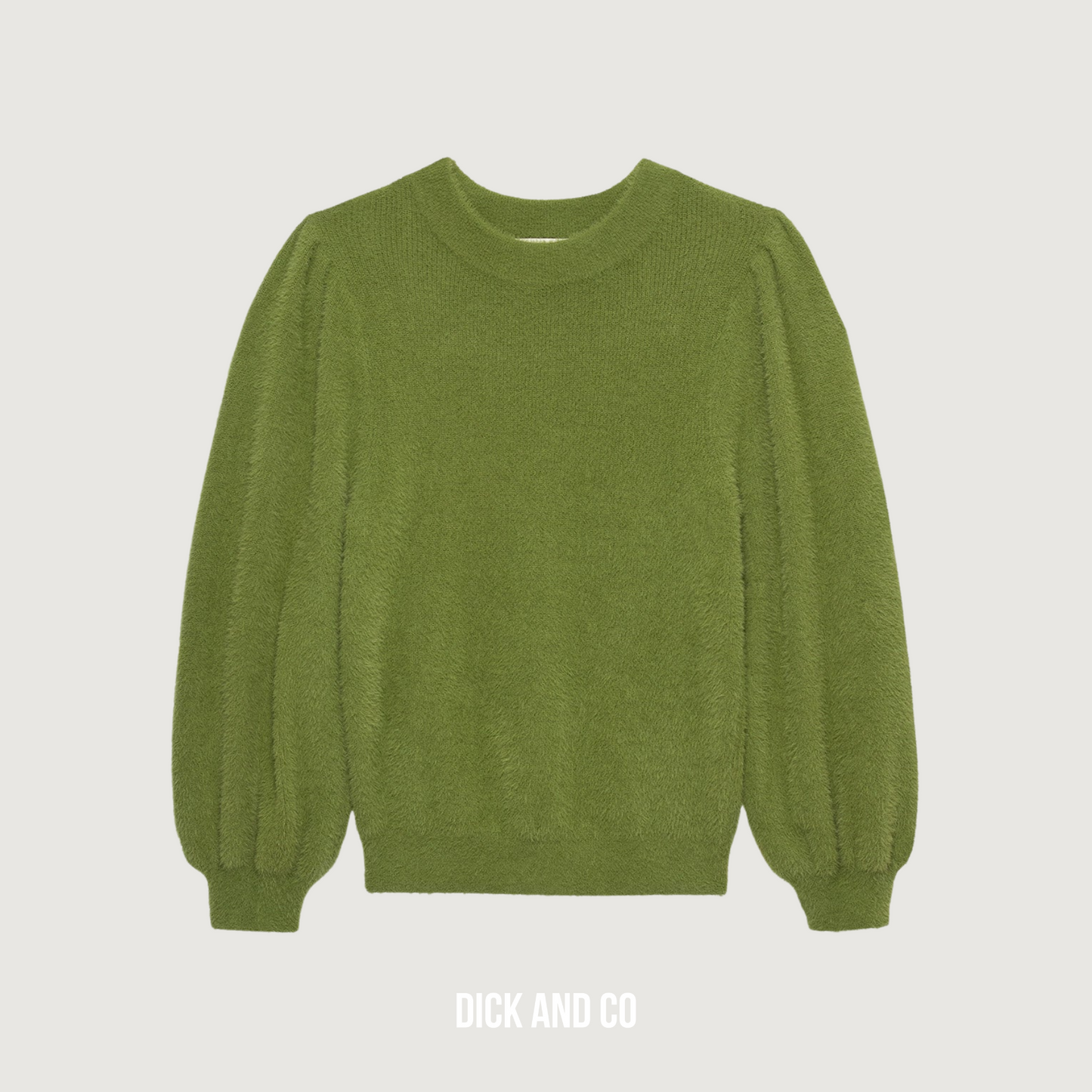 Fuzzy Puff Sleeve Knit