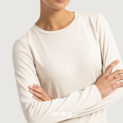 Shirt met ronde hals