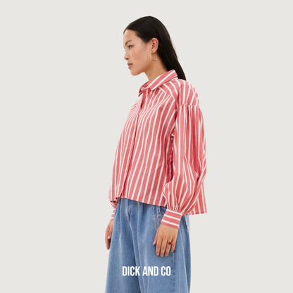 Sarah Short Stripe Blouse