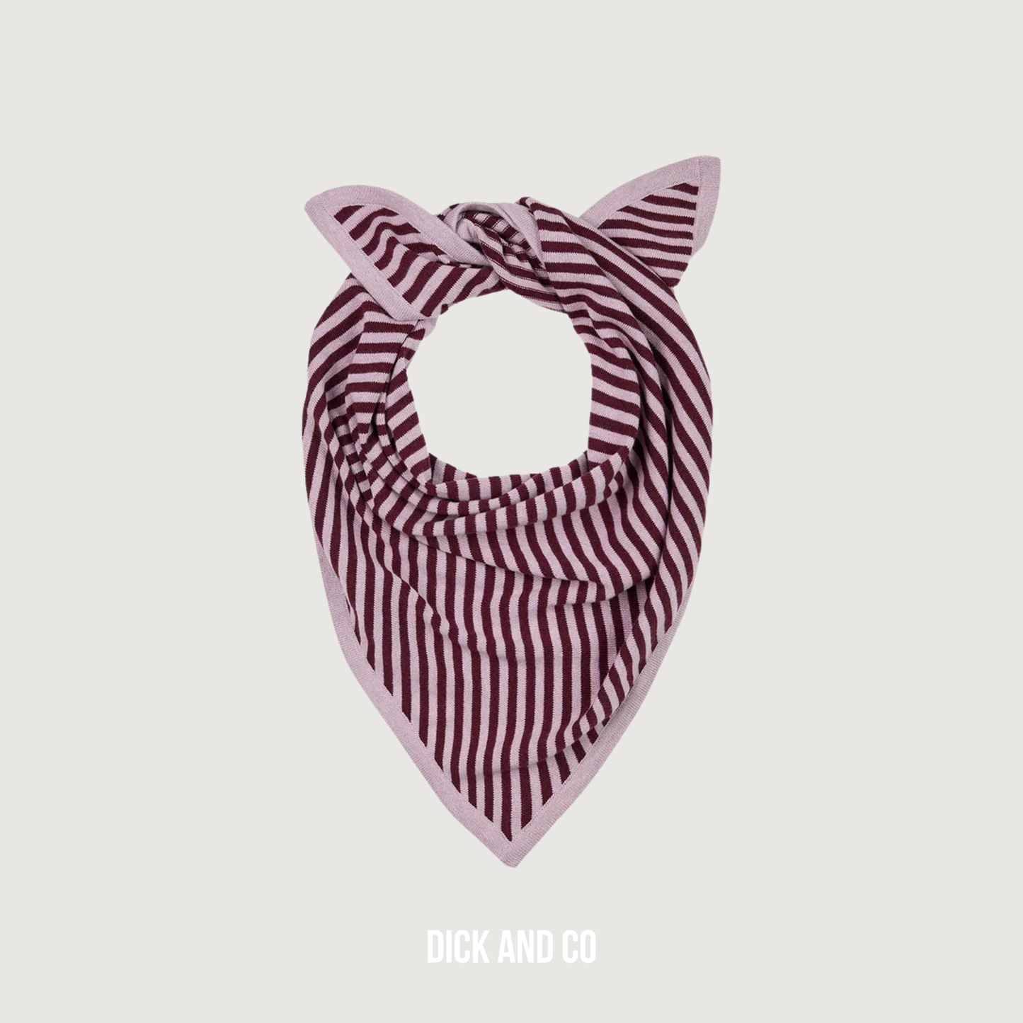 Striped triangle scarf