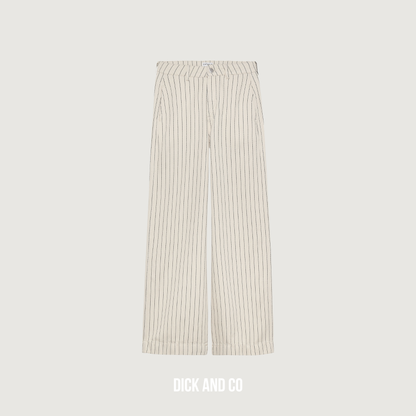 Wide Leg Striped Jeans