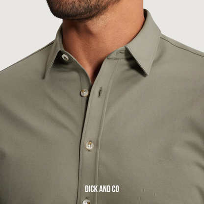 Overhemd van twill jersey