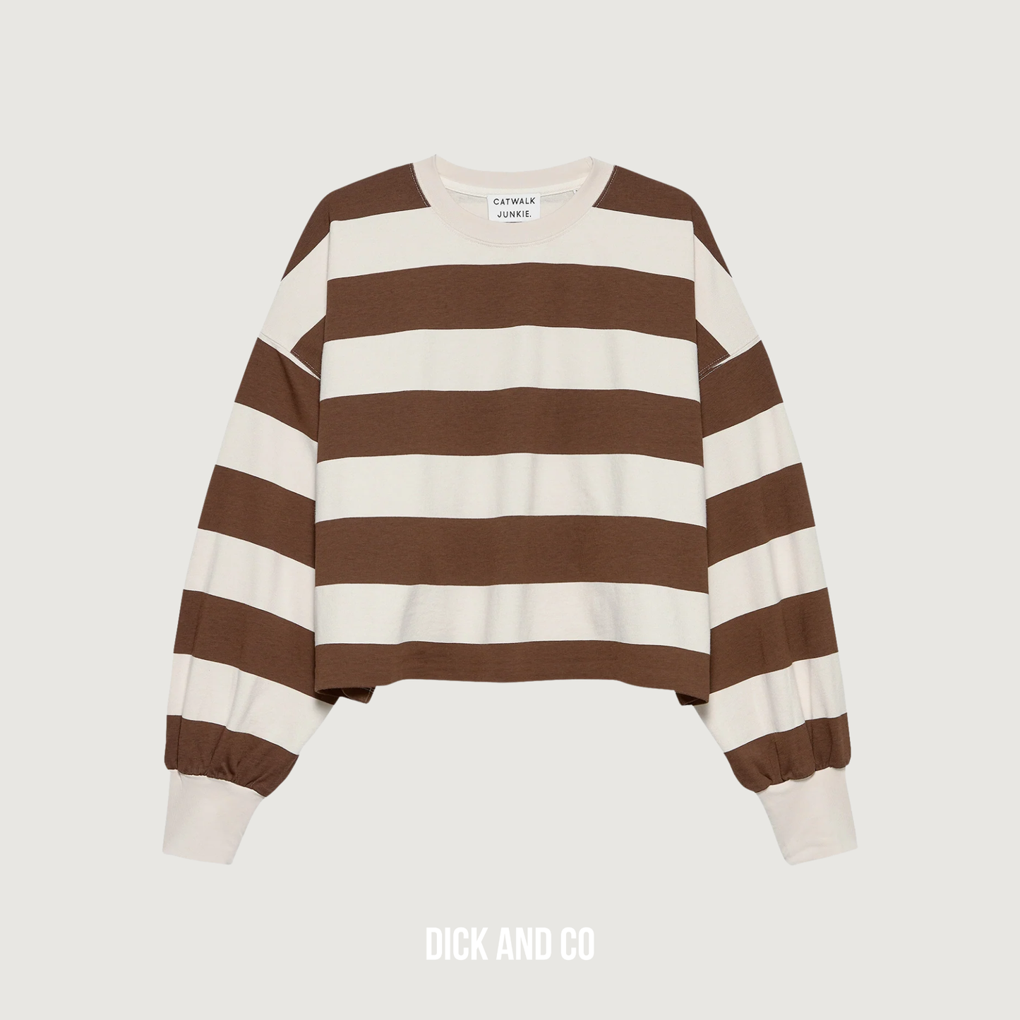Oversized striped long sleeve