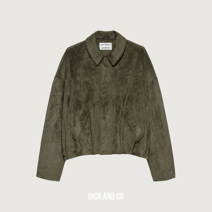 Faux suede jacket